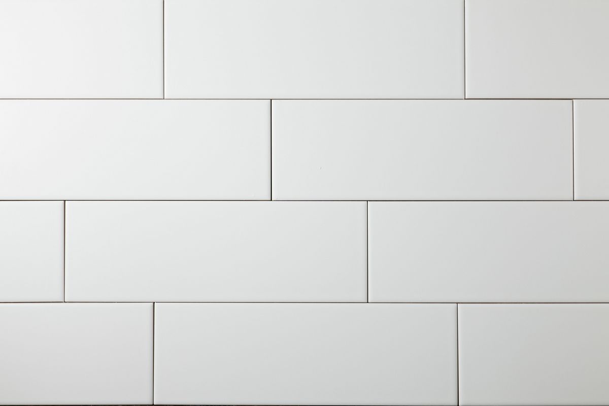 White Matt 100x300 Subway Wall